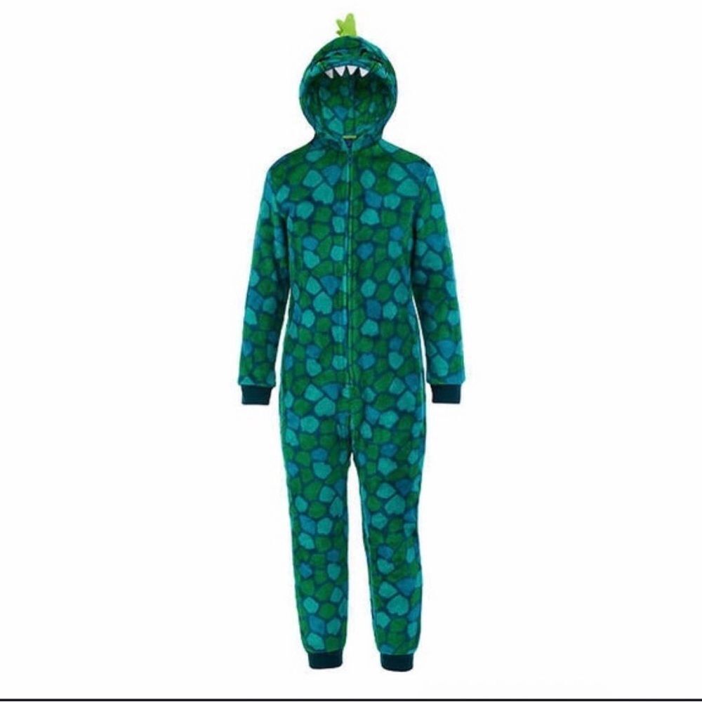 Kids XS Dinosaur Pajama Sleep Sack - Green and Blue